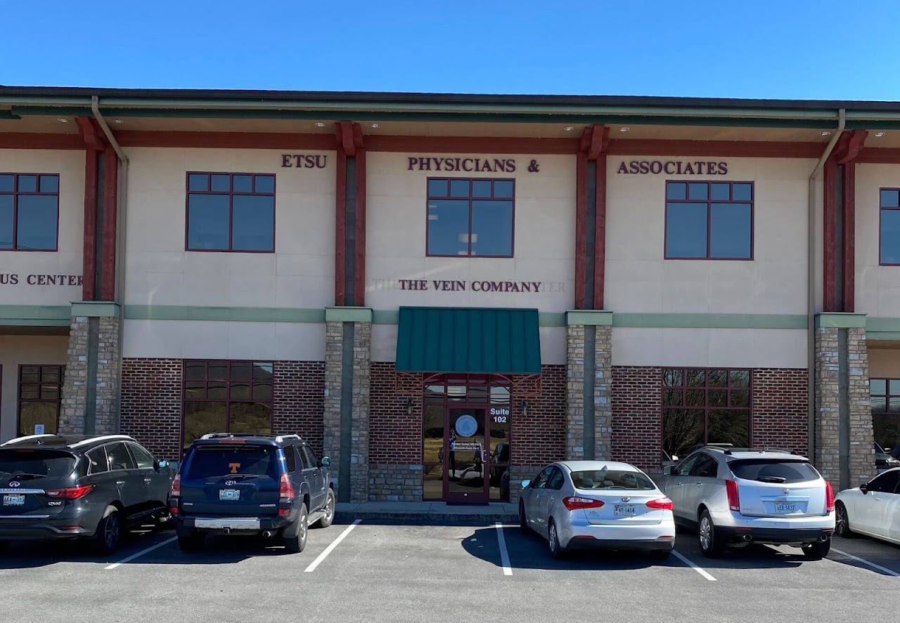 Street view of The Vein Company clinic in Kingsport, TN